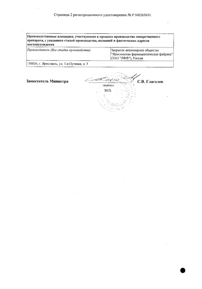 Циндол сусп. для нар. прим. 125г: сертификат