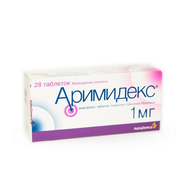 Аримидекс таблетки п/о плен. 1мг 28шт