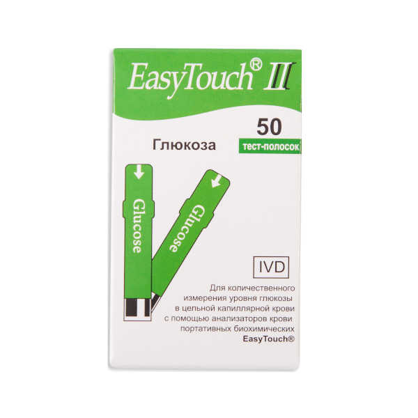 Тест-полоски EasyTouch (Изи тач) для глюкометра 50 шт.