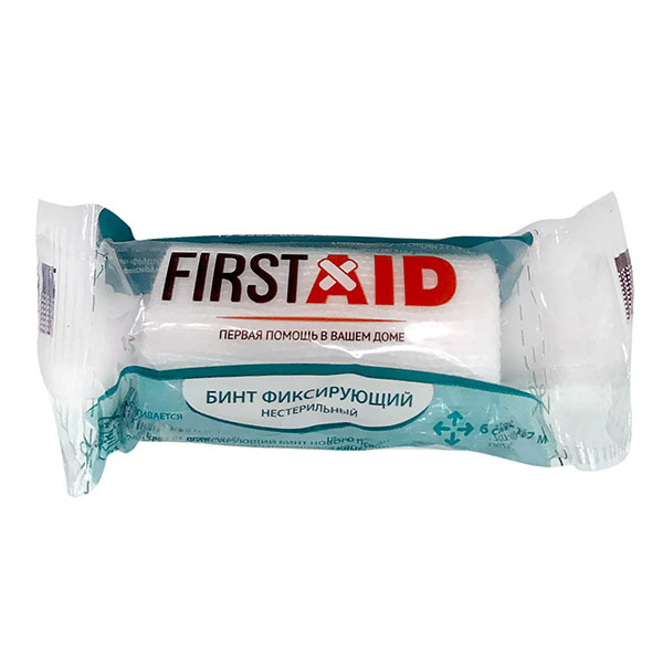 Бинт фиксирующий фриласт First Aid/Ферстэйд 1,7м*6см
