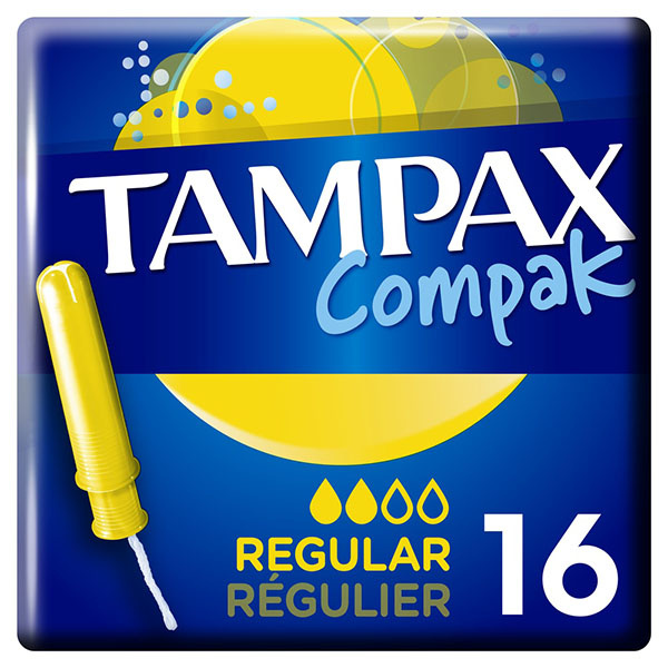 Тампоны с аппликатором TAMPAX (Тампакс) Compak Regular, 16 шт.