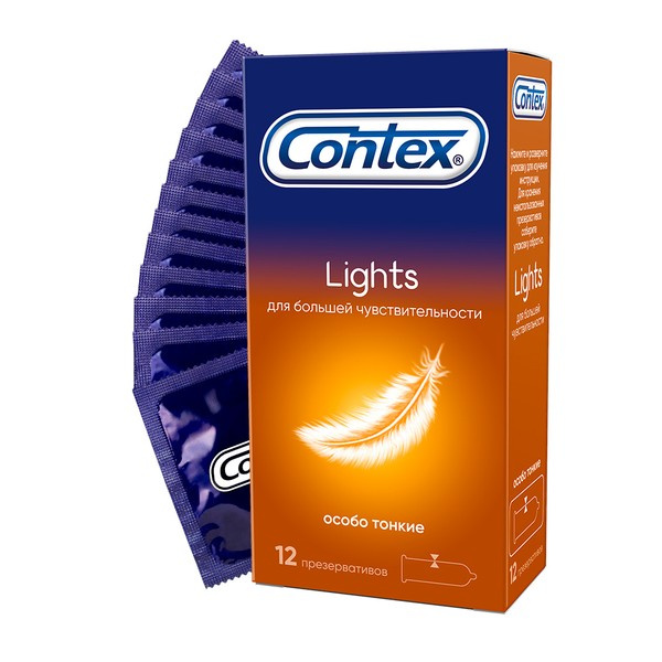Презервативы Contex (Контекс) Light особо тонкие 12 шт.