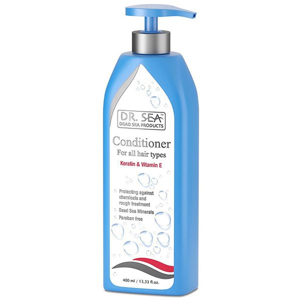 Кондиционер для всех типов волос с кератином и витамином Е Dr.Sea/ДокторСи 400мл