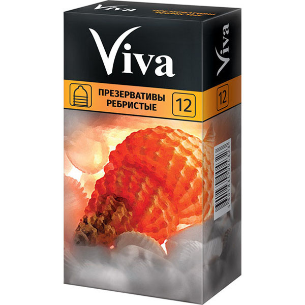 Презервативы Viva (Вива) ребристые 12 шт.