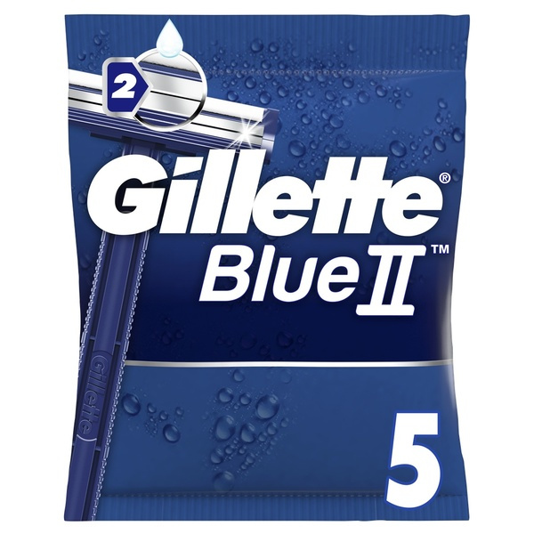 Одноразовые мужские бритвы Gillette (Жиллетт) Blue2, 5 шт.