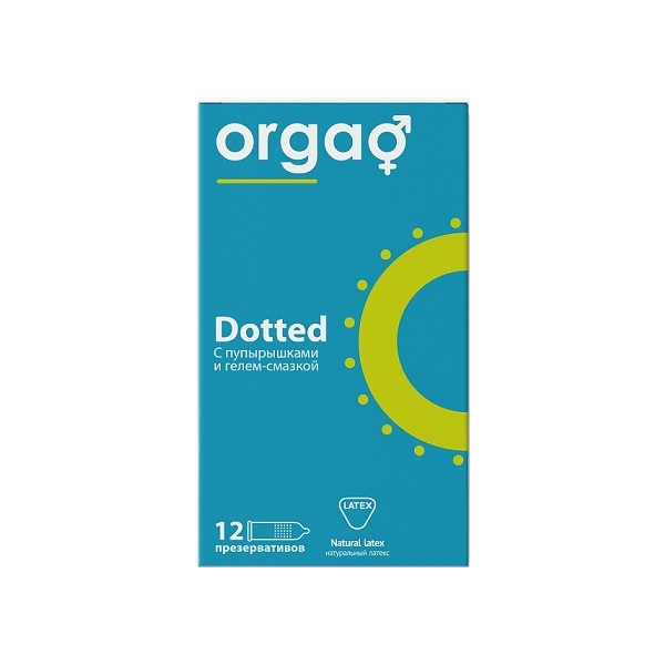 Презервативы Orgao (Оргао) с пупырышками, прозрачные 52 мм 12 шт.