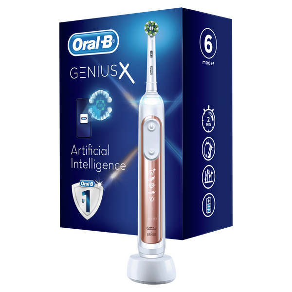 Электрическая зубная щетка Oral-B/Орал-Би Genius X розовое золото