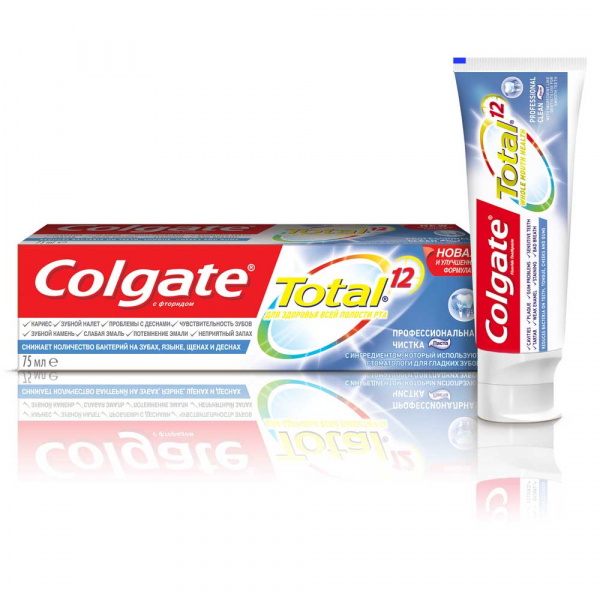 Паста зубная Colgate/Колгейт Тотал 12 Профессиональная чистка 75мл