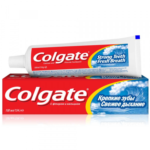 Паста зубная Colgate/Колгейт Крепкие зубы Свежее дыхание 100мл