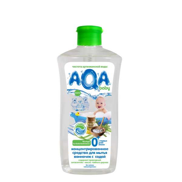 Средство для мытья ванночек с содой концентрированное Aqa Baby 500мл